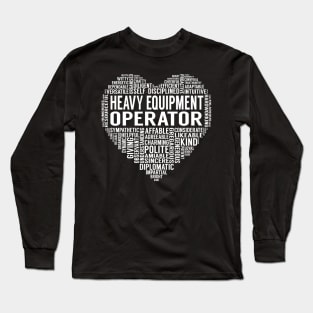 Heavy Equipment Operator Heart Long Sleeve T-Shirt